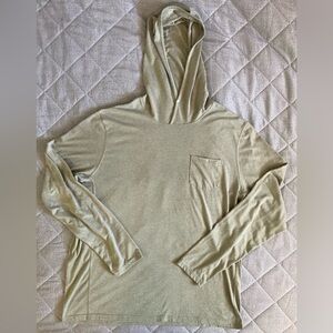 Poncho Outdoors Performance Hoodie Mens XL Green Fishing UV Base Layer Quick Dry